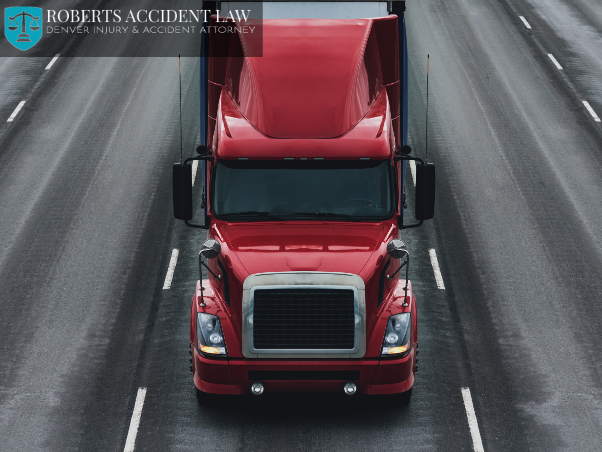 Semi Truck Driving Down Highway, denver truck accident lawyer, denver truck accident attorney near you, Colorado truck accident lawyer